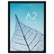 Americanflat A2 A3 A4 A5 Poster Frame - Picture Frame to Display Posters - Ideal for Documents and Artwork - Plexiglass Cover - Adjustable Hanging Hardware - Includes Easel